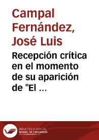 Recepción crítica en el momento de su aparición de "El señorito Octavio" (1881), ópera prima de Armando Palacio Valdés / José Luis Campal Fernández | Biblioteca Virtual Miguel de Cervantes