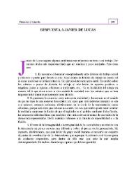 Respuestas a Javier de Lucas | Biblioteca Virtual Miguel de Cervantes