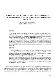 Nuevos regadíos en el secano del Bajo Segura : el modelo referencial de San Onofre-Torremendo (1953-1992) / Gregorio Canales Martínez y Cipriano Juárez Sánchez-Rubio | Biblioteca Virtual Miguel de Cervantes