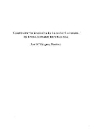 Campamentos romanos en la Meseta hispana en época romana republicana / José María Blázquez Martínez | Biblioteca Virtual Miguel de Cervantes