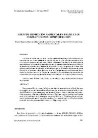 Áreas de protección ambiental en Brasil y los conflictos en su administración / Nájila Rejanne Alencar Julião Cabral, Mauro Rocha Côrtes y Marcelo Pereira de Souza | Biblioteca Virtual Miguel de Cervantes