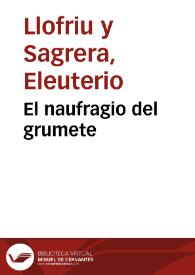 El naufragio del grumete / Eleuterio Llofriu y Sagrera | Biblioteca Virtual Miguel de Cervantes