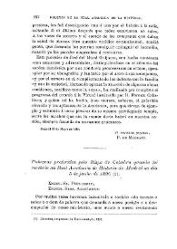 Palavras proferidas pelo Bispo de Coimbra quando foi recebido na Real Academia de Historia de Madrid no dia 5 de junho de 1896 | Biblioteca Virtual Miguel de Cervantes