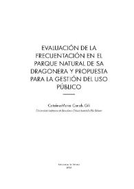 Evaluación de la frecuentación en el Parque Natural de Sa Dragonera y propuesta para la gestión del uso público / Catalina María Canals Gili | Biblioteca Virtual Miguel de Cervantes