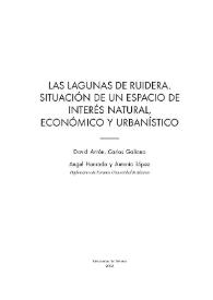 Las Lagunas de Ruidera. Situación de un espacio de interés natural, económico y urbanístico / Davis Antón, Carlos Galiana, Ángel Honrado [et al.] | Biblioteca Virtual Miguel de Cervantes