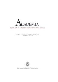 Academia : Boletín de la Real Academia de Bellas Artes de San Fernando. Primer y segundo semestre de 2002. Números 94 y 95. Preliminares e índice | Biblioteca Virtual Miguel de Cervantes