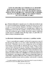 Voto de minoría que formulan el ministro José Ramón Cossío Díaz y el ministro Juan N. Silva Meza en el A.R.2676/2003 (quejoso: Sergio Hernán Witz Rodríguez), fallado por la Primera Sala de la Suprema Corte en su Sesión Pública de 5 de Octubre de 2005 / José Ramón Cossío y Juan Silva Meza | Biblioteca Virtual Miguel de Cervantes