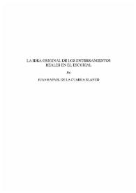 La idea original de los enterramientos reales en "El Escorial" / Juan Rafael de la Cuadra Blanco | Biblioteca Virtual Miguel de Cervantes