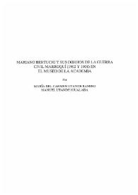 Mariano Bertuchi y sus dibujos de la Guerra Civil Marroquí (1903 y 1908) en el Museo de la Academia / María del Carmen Utande Ramiro y Manuel Utande Igualada | Biblioteca Virtual Miguel de Cervantes