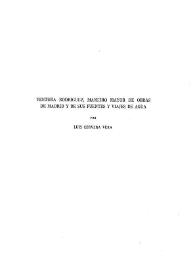 Ventura Rodríguez, maestro mayor de obras de Madrid y de sus fuentes y viajes de agua / Luis Cervera Vera | Biblioteca Virtual Miguel de Cervantes