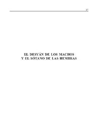 El desván de los machos y el sótano de las hembras / Luis Riaza; introducción de Alberto Castilla | Biblioteca Virtual Miguel de Cervantes