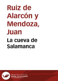 La cueva de Salamanca | Biblioteca Virtual Miguel de Cervantes