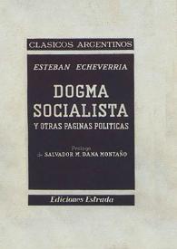 Dogma socialista y otras páginas políticas / Esteban Echeverría | Biblioteca Virtual Miguel de Cervantes