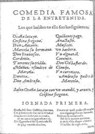 La entretenida / Miguel de Cervantes Saavedra; edición de Florencio Sevilla Arroyo | Biblioteca Virtual Miguel de Cervantes