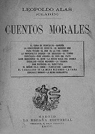 Cuentos morales / Leopoldo Alas (Clarín) | Biblioteca Virtual Miguel de Cervantes