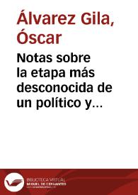 Notas sobre la etapa más desconocida de un político y escritor vasco : Jon Andoni Irazusta, de parlamentario a misionero en Perú (1950-1952) / Óscar Álvarez Gila | Biblioteca Virtual Miguel de Cervantes