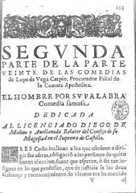 Segunda parte de la parte veinte de las Comedias de Lope de Vega Carpio | Biblioteca Virtual Miguel de Cervantes