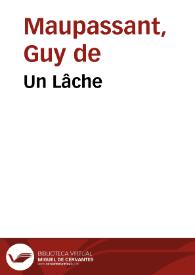 Un Lâche / Guy de Maupassant | Biblioteca Virtual Miguel de Cervantes