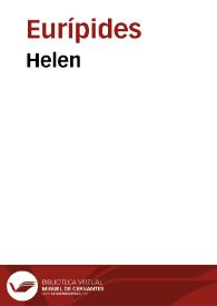 Helen / Euripides | Biblioteca Virtual Miguel de Cervantes