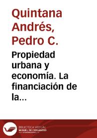 Propiedad urbana y economía. La financiación de la fábrica catedral de Canarias entre 1624 y 1748 / Pedro C. Quintana Andrés | Biblioteca Virtual Miguel de Cervantes