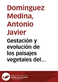 Gestación y evolución de los paisajes vegetales del ámbito territorial del Jardín Canario. Barranco de Guiniguada. Gran Canaria / Antonio Javier Domínguez Medina y Álex Hansen Machín | Biblioteca Virtual Miguel de Cervantes