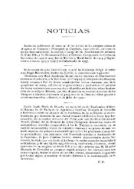 Noticias. Boletín de la Real Academia de la Historia. Tomo 51. Octubre (1907). Cuaderno IV / [Fidel Fita] | Biblioteca Virtual Miguel de Cervantes