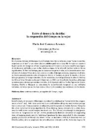 Entre el deseo y la desidia: la suspensión del tiempo en la vejez / Mª José Carrillo Linares | Biblioteca Virtual Miguel de Cervantes