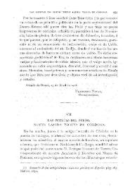 Las puertas del Sueño. Nueva lápida votiva de Córdoba / Fidel Fita | Biblioteca Virtual Miguel de Cervantes