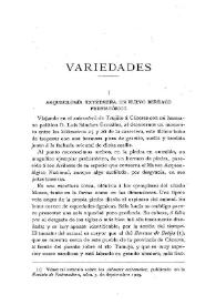 Arqueología extremeña. Un nuevo berraco prehistórico / Mario Roso de Luna | Biblioteca Virtual Miguel de Cervantes