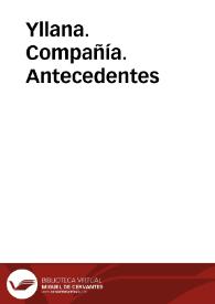 Yllana. Compañía. Historia | Biblioteca Virtual Miguel de Cervantes