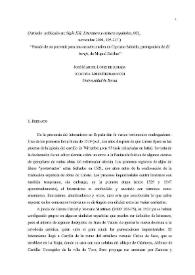 Pasado de un porvenir para una caracterización de Cipriano Salcedo, protagonista de "El hereje", de Miguel Delibes / José Manuel López de Abiada; Augusta López Bernasocchi | Biblioteca Virtual Miguel de Cervantes