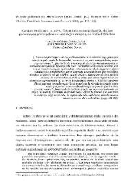 "Lo que va de ayer a hoy". Hacia una caracterización de los personajes principales de 'Los viejos amigos', de Rafael Chirbes / Augusta López Bernasocchi; José Manuel López de Abiada | Biblioteca Virtual Miguel de Cervantes