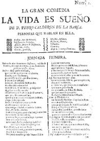 La vida es sueño : La gran comedia / de D. Pedro Calderon de la Barca | Biblioteca Virtual Miguel de Cervantes