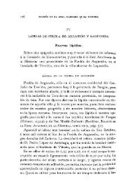 Lápidas de Puebla de Arganzón y Laguardia / Federico Baráibar | Biblioteca Virtual Miguel de Cervantes