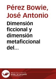 Dimensión ficcional y dimensión metaficcional del texto secundario (sobre el último teatro de Alfonso Sastre) / José Antonio Pérez Bowie | Biblioteca Virtual Miguel de Cervantes