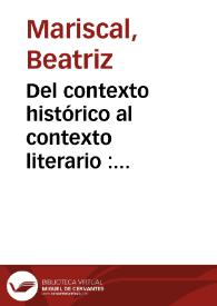 Del contexto histórico al contexto literario : Observaciones sobre los "Coloquios Espirituales" de Fernán González de Eslava / Beatriz Mariscal Hay | Biblioteca Virtual Miguel de Cervantes