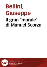 Il gran "murale" di Manuel Scorza / di Giuseppe Bellini | Biblioteca Virtual Miguel de Cervantes