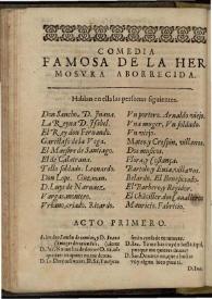 La hermosura aborrecida | Biblioteca Virtual Miguel de Cervantes