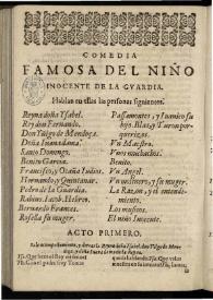 El niño inocente de La Guardia | Biblioteca Virtual Miguel de Cervantes