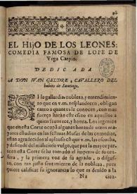 El hijo de los leones | Biblioteca Virtual Miguel de Cervantes