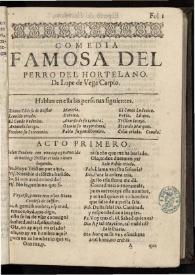 El perro del hortelano | Biblioteca Virtual Miguel de Cervantes