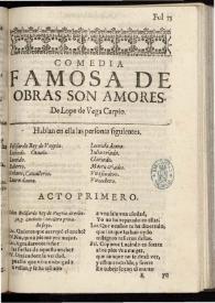 Obras son amores | Biblioteca Virtual Miguel de Cervantes