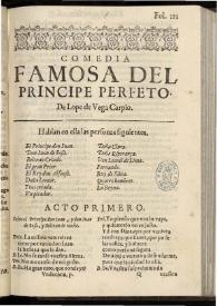 El principe perfeto [sic] | Biblioteca Virtual Miguel de Cervantes