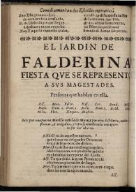 El jardin de Falderina | Biblioteca Virtual Miguel de Cervantes