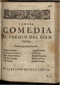 El premio del bien hablar | Biblioteca Virtual Miguel de Cervantes