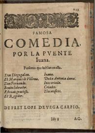 Por la puente Iuana | Biblioteca Virtual Miguel de Cervantes