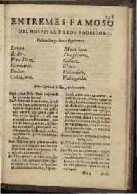 Entremes famoso del hospital de los podridos | Biblioteca Virtual Miguel de Cervantes