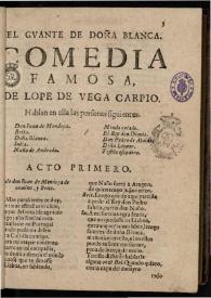 El guante de doña Blanca | Biblioteca Virtual Miguel de Cervantes