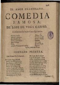 El amor enamorado | Biblioteca Virtual Miguel de Cervantes