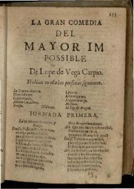 El Mayor impossible | Biblioteca Virtual Miguel de Cervantes